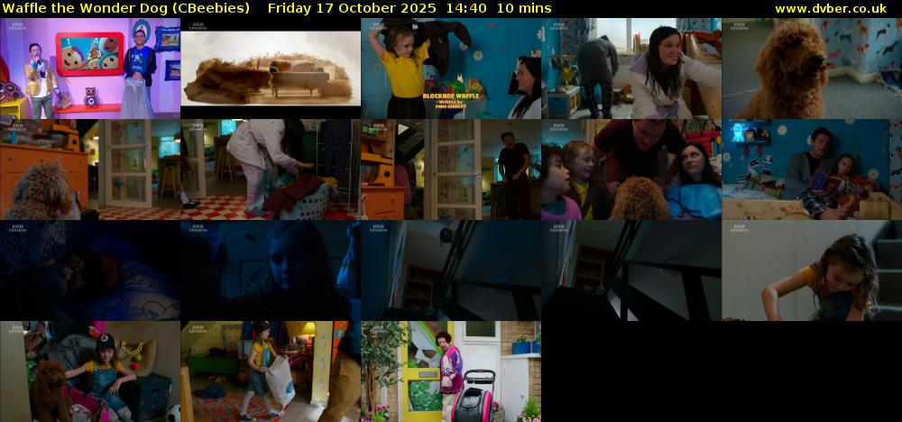 Waffle the Wonder Dog (CBeebies) Friday 17 October 2025 14:40 - 14:50