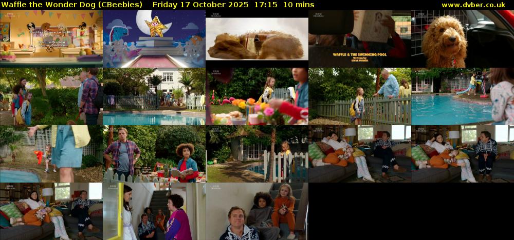 Waffle the Wonder Dog (CBeebies) Friday 17 October 2025 17:15 - 17:25