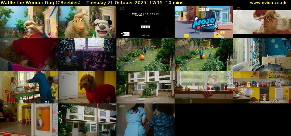 Waffle the Wonder Dog (CBeebies) Tuesday 21 October 2025 17:15 - 17:25