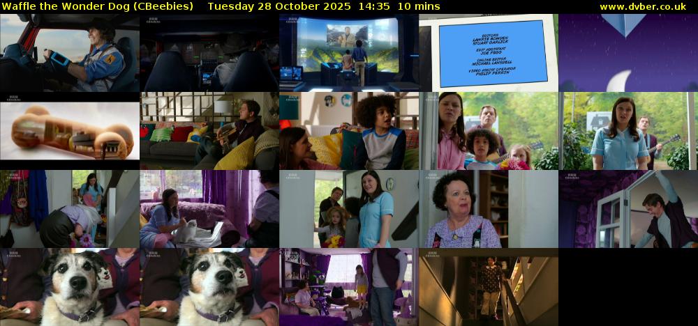 Waffle the Wonder Dog (CBeebies) Tuesday 28 October 2025 14:35 - 14:45