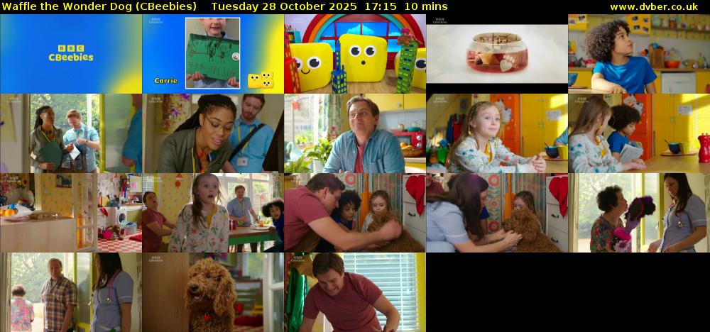Waffle the Wonder Dog (CBeebies) Tuesday 28 October 2025 17:15 - 17:25
