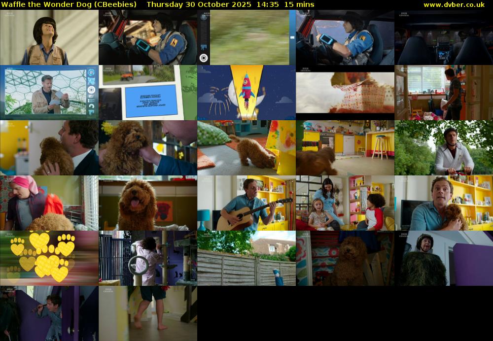 Waffle the Wonder Dog (CBeebies) Thursday 30 October 2025 14:35 - 14:50