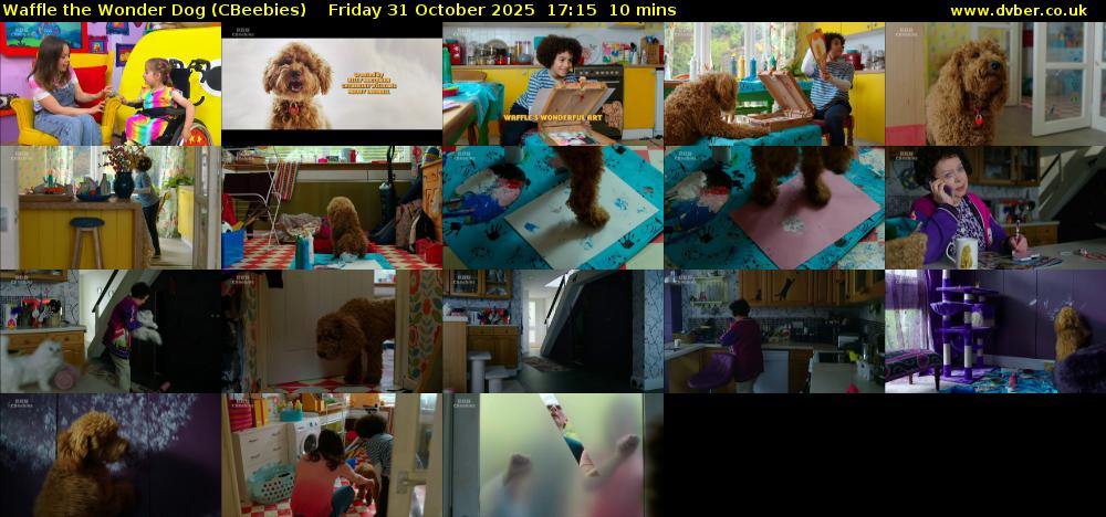 Waffle the Wonder Dog (CBeebies) Friday 31 October 2025 17:15 - 17:25