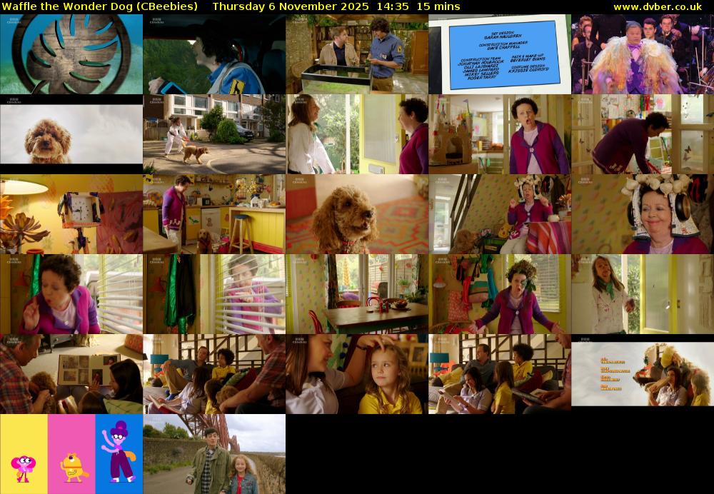 Waffle the Wonder Dog (CBeebies) Thursday 6 November 2025 14:35 - 14:50