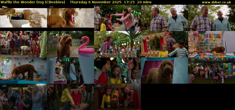 Waffle the Wonder Dog (CBeebies) Thursday 6 November 2025 17:15 - 17:25
