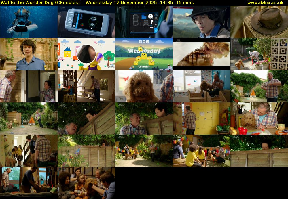 Waffle the Wonder Dog (CBeebies) Wednesday 12 November 2025 14:35 - 14:50