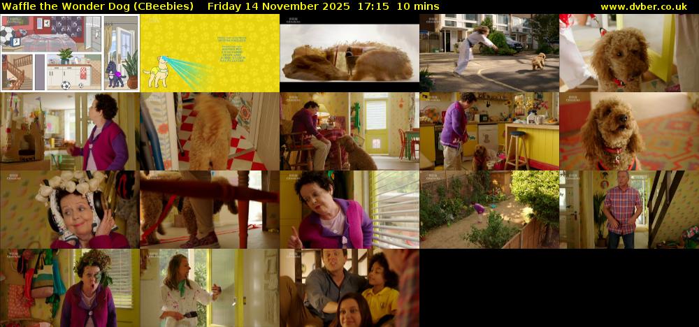 Waffle the Wonder Dog (CBeebies) Friday 14 November 2025 17:15 - 17:25