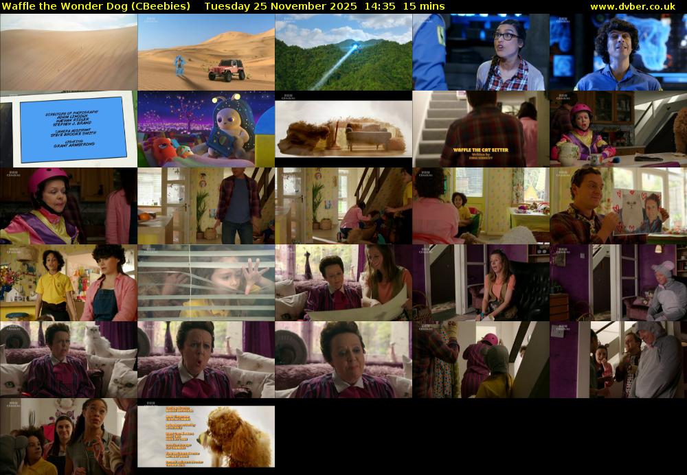 Waffle the Wonder Dog (CBeebies) Tuesday 25 November 2025 14:35 - 14:50