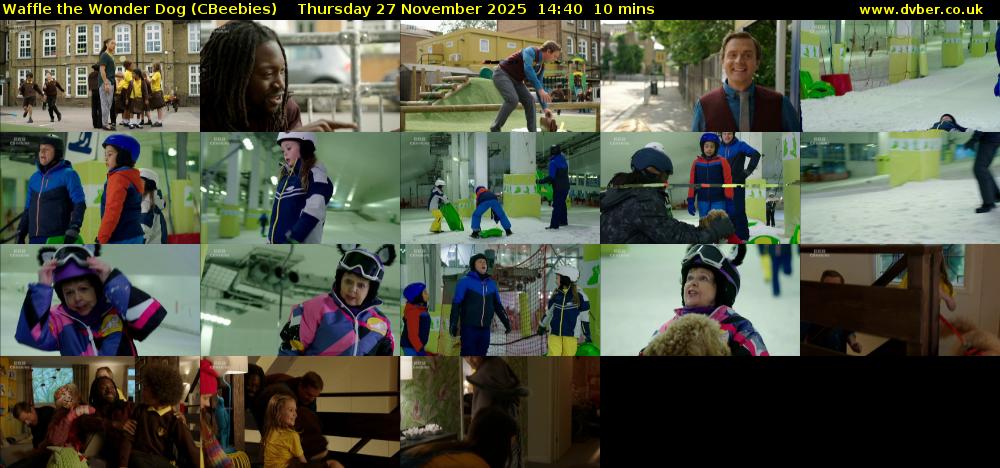 Waffle the Wonder Dog (CBeebies) Thursday 27 November 2025 14:40 - 14:50