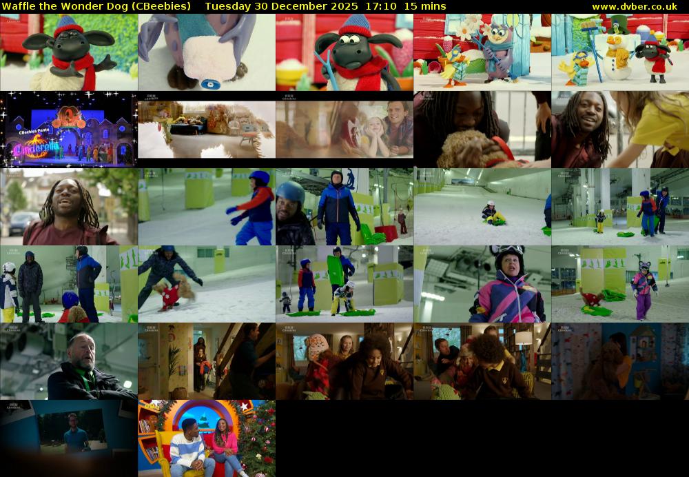 Waffle the Wonder Dog (CBeebies) Tuesday 30 December 2025 17:10 - 17:25