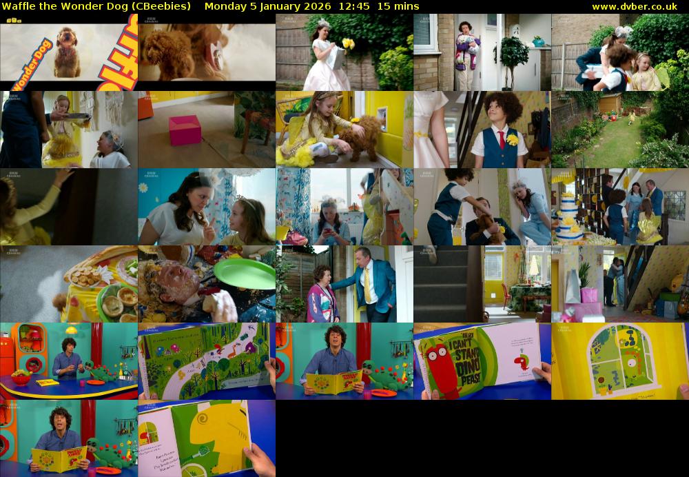 Waffle the Wonder Dog (CBeebies) Monday 5 January 2026 12:45 - 13:00