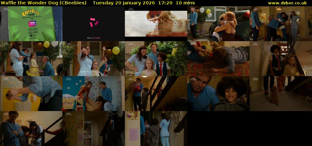 Waffle the Wonder Dog (CBeebies) Tuesday 20 January 2026 17:20 - 17:30