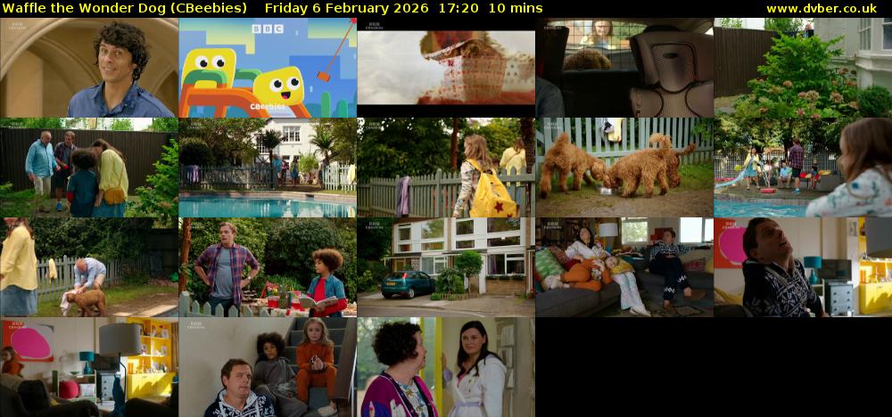 Waffle the Wonder Dog (CBeebies) Friday 6 February 2026 17:20 - 17:30