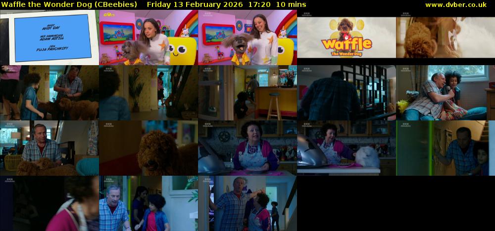 Waffle the Wonder Dog (CBeebies) Friday 13 February 2026 17:20 - 17:30