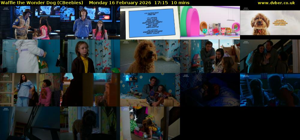 Waffle the Wonder Dog (CBeebies) Monday 16 February 2026 17:15 - 17:25