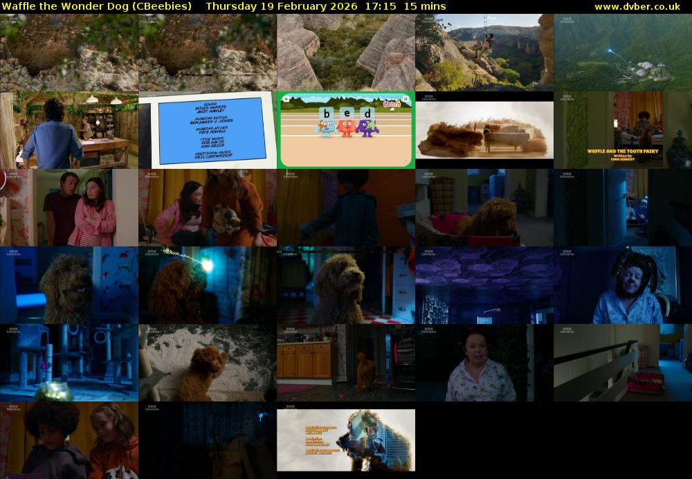 Waffle the Wonder Dog (CBeebies) Thursday 19 February 2026 17:15 - 17:30