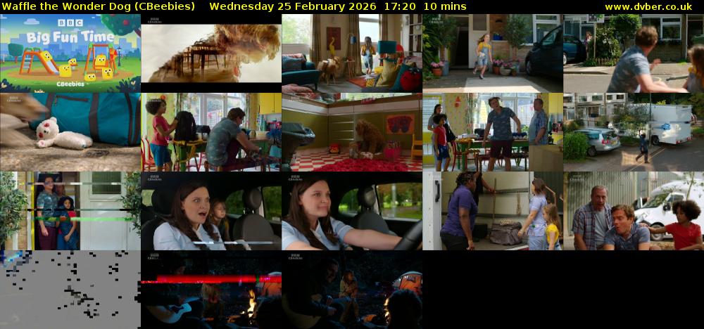Waffle the Wonder Dog (CBeebies) Wednesday 25 February 2026 17:20 - 17:30