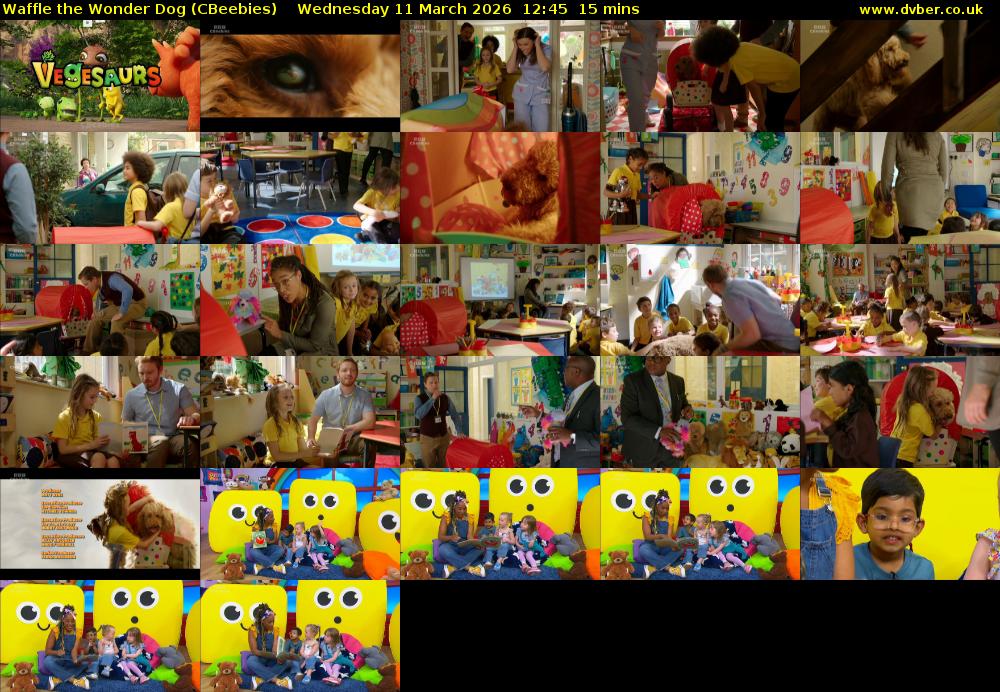 Waffle the Wonder Dog (CBeebies) Wednesday 11 March 2026 12:45 - 13:00