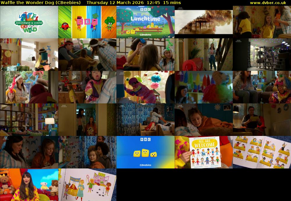 Waffle the Wonder Dog (CBeebies) Thursday 12 March 2026 12:45 - 13:00
