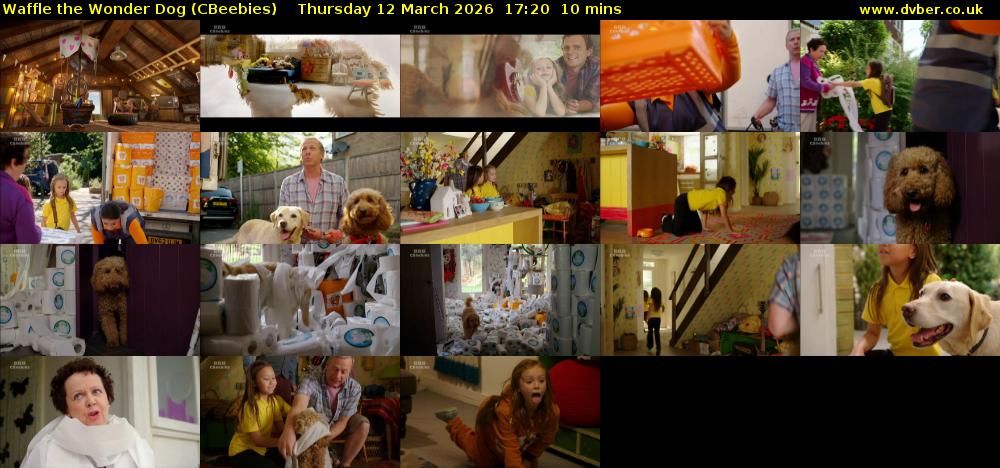 Waffle the Wonder Dog (CBeebies) Thursday 12 March 2026 17:20 - 17:30