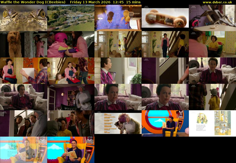 Waffle the Wonder Dog (CBeebies) Friday 13 March 2026 12:45 - 13:00