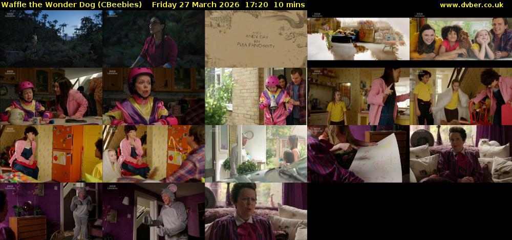 Waffle the Wonder Dog (CBeebies) Friday 27 March 2026 17:20 - 17:30