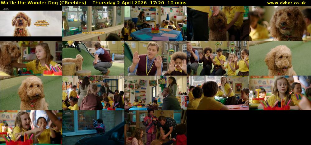 Waffle the Wonder Dog (CBeebies) Thursday 2 April 2026 17:20 - 17:30