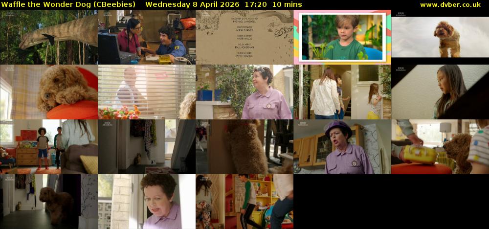 Waffle the Wonder Dog (CBeebies) Wednesday 8 April 2026 17:20 - 17:30