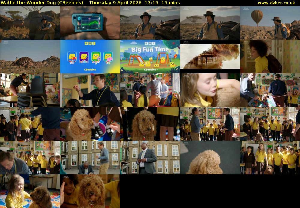 Waffle the Wonder Dog (CBeebies) Thursday 9 April 2026 17:15 - 17:30