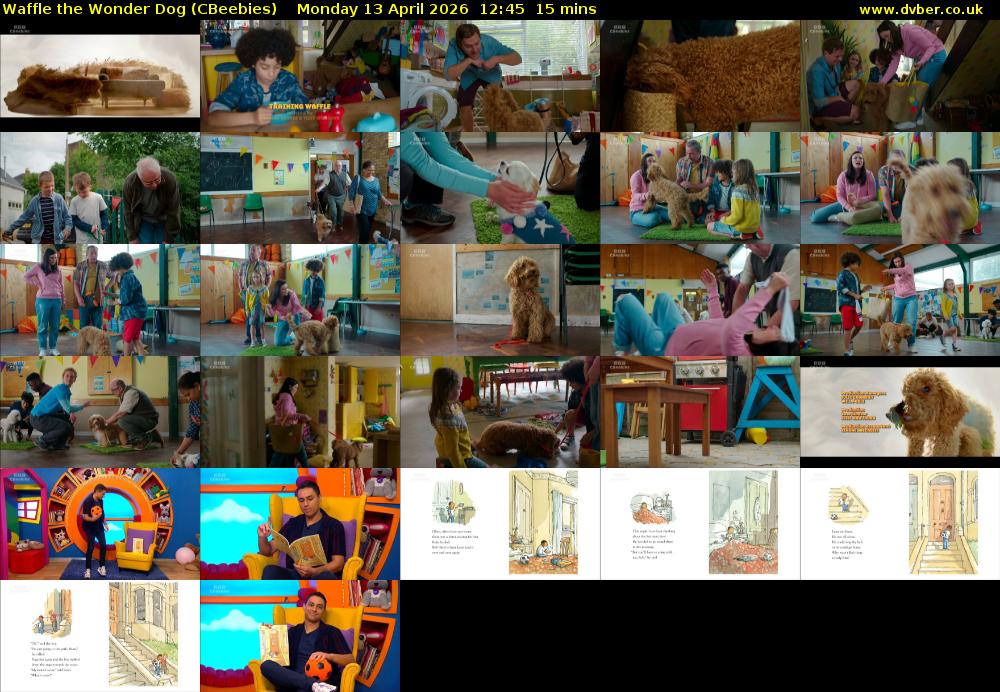 Waffle the Wonder Dog (CBeebies) Monday 13 April 2026 12:45 - 13:00