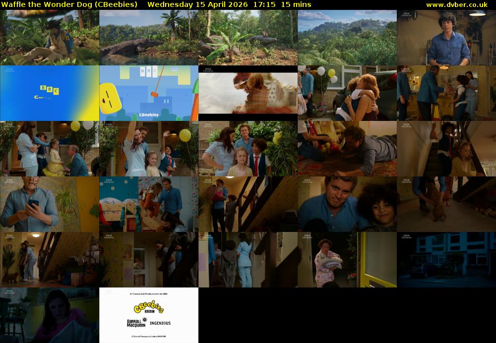 Waffle the Wonder Dog (CBeebies) Wednesday 15 April 2026 17:15 - 17:30