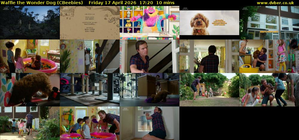 Waffle the Wonder Dog (CBeebies) Friday 17 April 2026 17:20 - 17:30