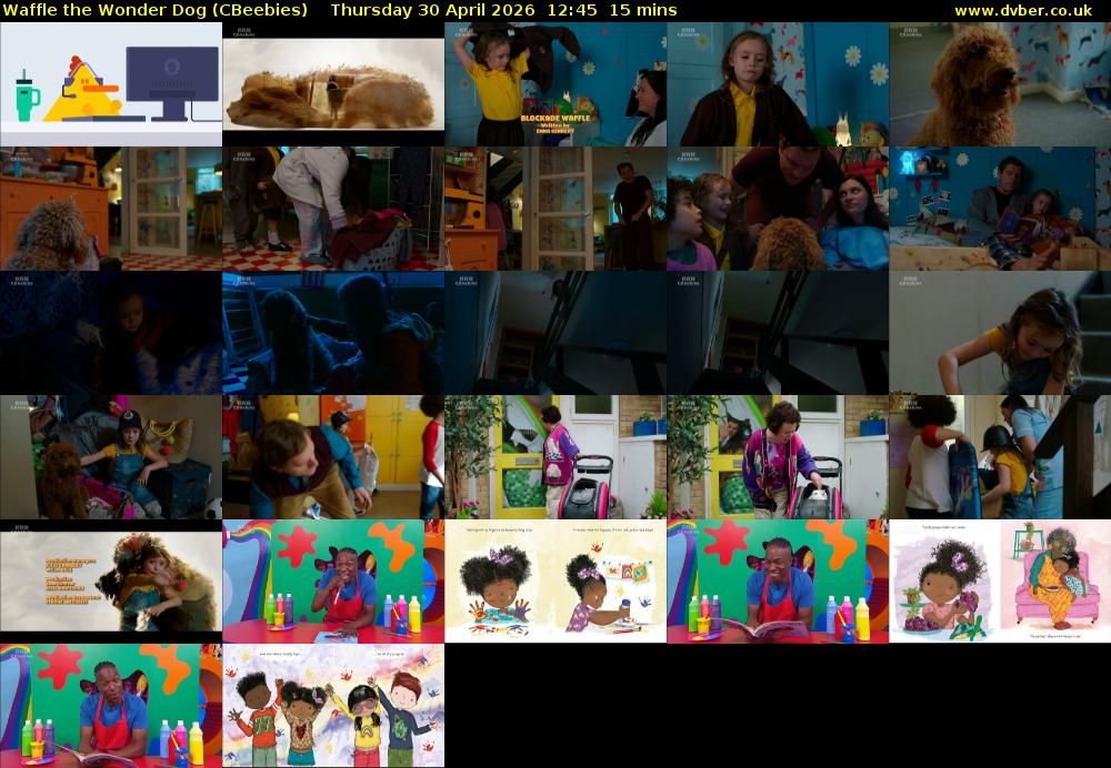 Waffle the Wonder Dog (CBeebies) Thursday 30 April 2026 12:45 - 13:00