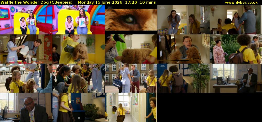 Waffle the Wonder Dog (CBeebies) Monday 15 June 2026 17:20 - 17:30
