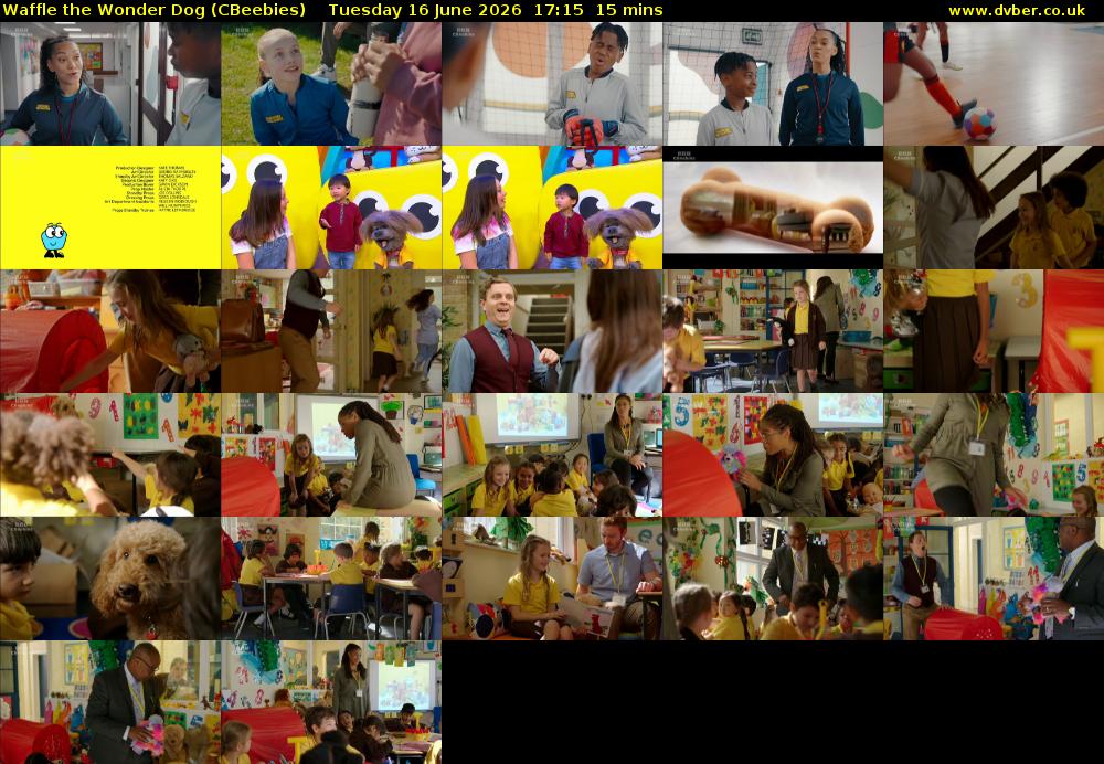 Waffle the Wonder Dog (CBeebies) Tuesday 16 June 2026 17:15 - 17:30