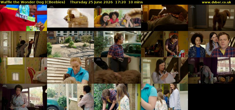 Waffle the Wonder Dog (CBeebies) Thursday 25 June 2026 17:20 - 17:30