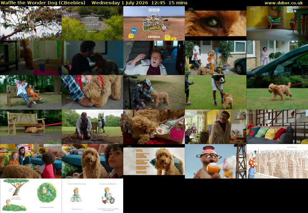 Waffle the Wonder Dog (CBeebies) Wednesday 1 July 2026 12:45 - 13:00