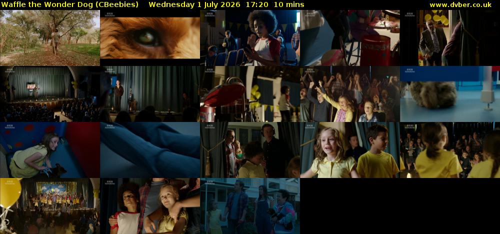 Waffle the Wonder Dog (CBeebies) Wednesday 1 July 2026 17:20 - 17:30