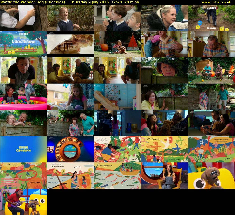Waffle the Wonder Dog (CBeebies) Thursday 9 July 2026 12:40 - 13:00