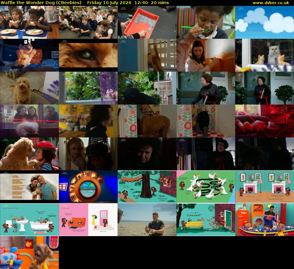 Waffle the Wonder Dog (CBeebies) Friday 10 July 2026 12:40 - 13:00