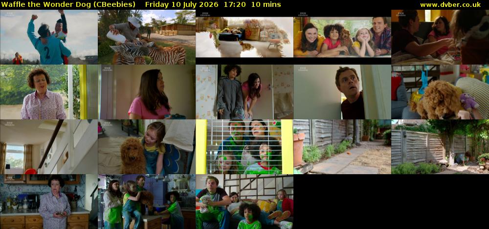 Waffle the Wonder Dog (CBeebies) Friday 10 July 2026 17:20 - 17:30