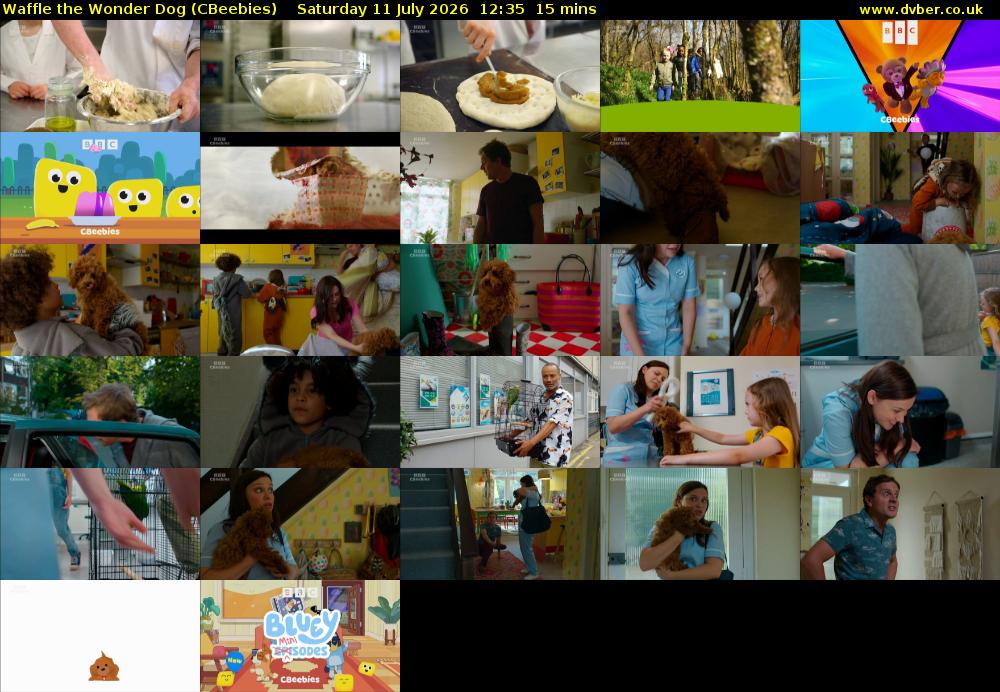 Waffle the Wonder Dog (CBeebies) Saturday 11 July 2026 12:35 - 12:50