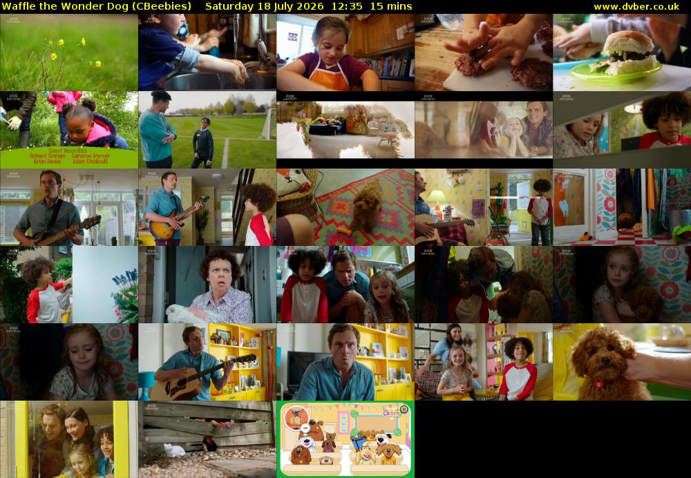 Waffle the Wonder Dog (CBeebies) Saturday 18 July 2026 12:35 - 12:50