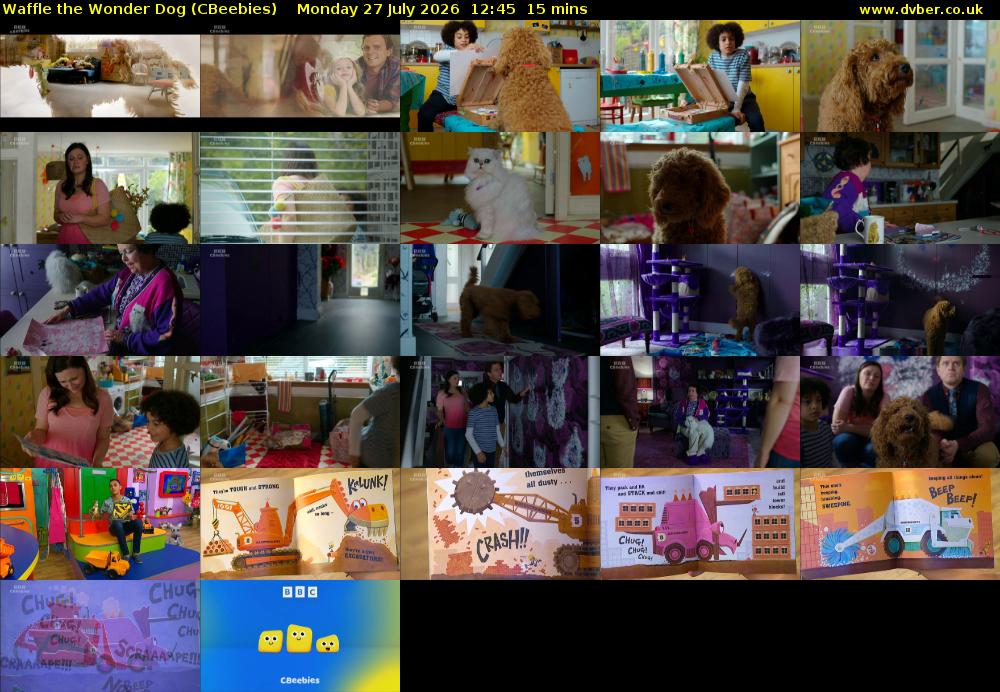Waffle the Wonder Dog (CBeebies) Monday 27 July 2026 12:45 - 13:00