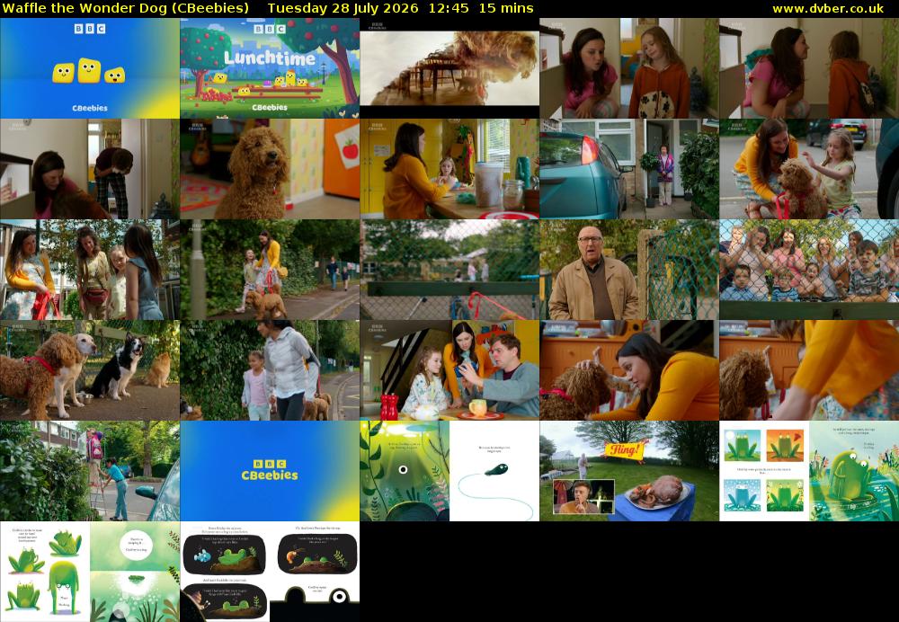 Waffle the Wonder Dog (CBeebies) Tuesday 28 July 2026 12:45 - 13:00