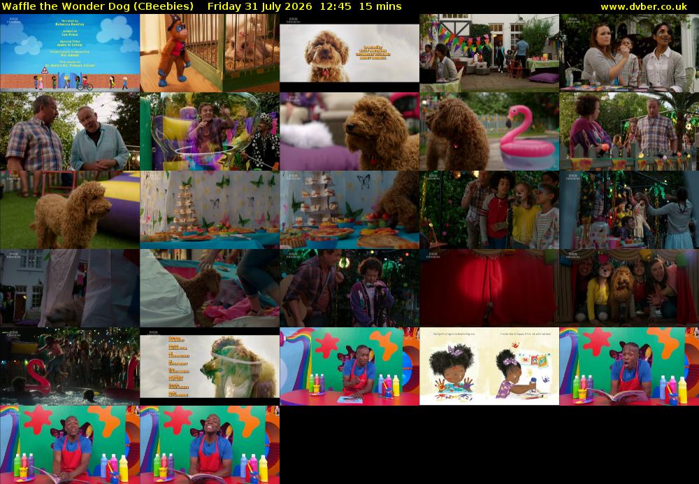 Waffle the Wonder Dog (CBeebies) Friday 31 July 2026 12:45 - 13:00
