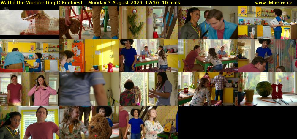 Waffle the Wonder Dog (CBeebies) Monday 3 August 2026 17:20 - 17:30
