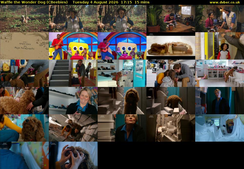 Waffle the Wonder Dog (CBeebies) Tuesday 4 August 2026 17:15 - 17:30