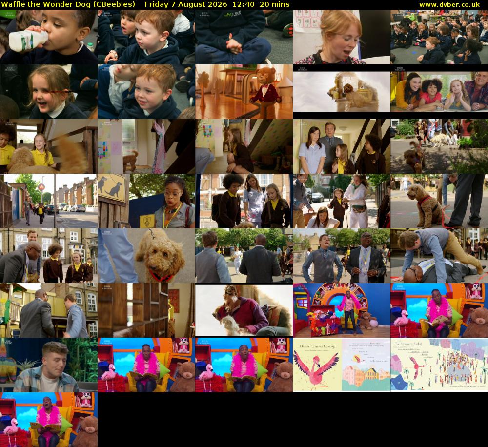 Waffle the Wonder Dog (CBeebies) Friday 7 August 2026 12:40 - 13:00