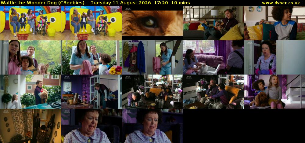 Waffle the Wonder Dog (CBeebies) Tuesday 11 August 2026 17:20 - 17:30